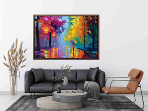 Autumn Rain walk Painting 