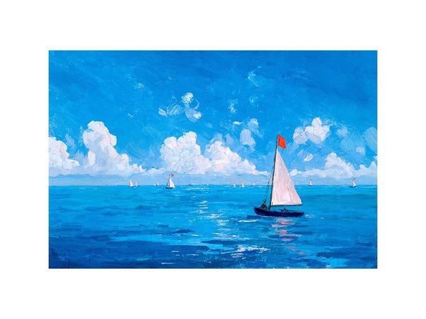 Sailboats on the ocean