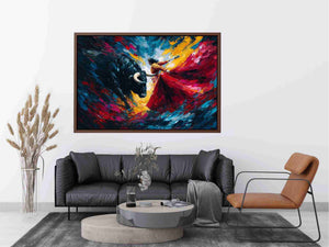 Matador bull reaction Painting 