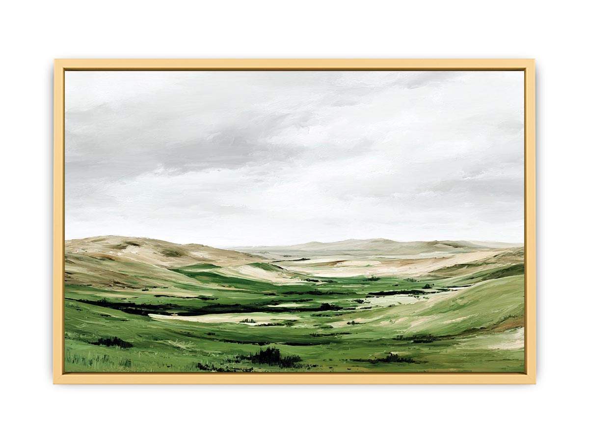 Green Hill  Streched canvas