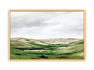 Green Hill  Streched canvas