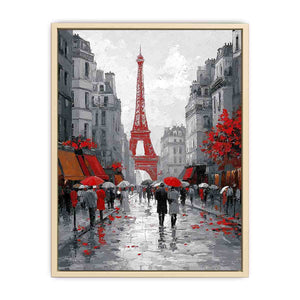 Abstract Paris Romance  Art Print