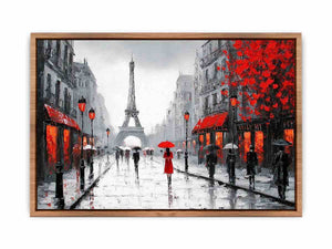 Romantic Paris Street Poster