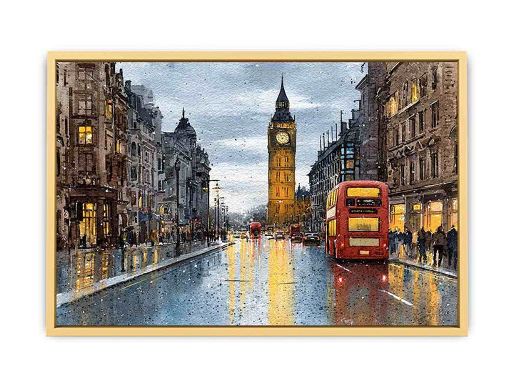 London in Watercolor  Streched canvas