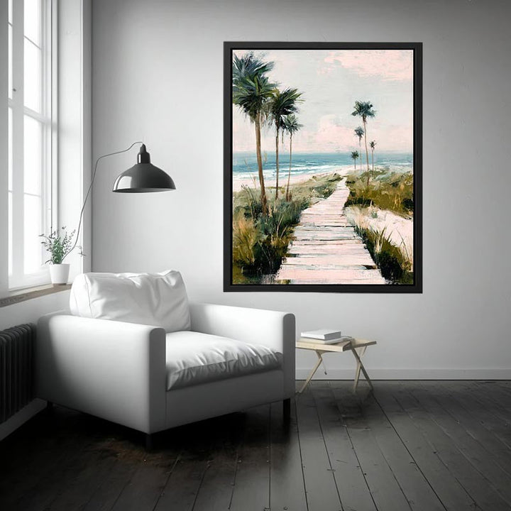 Boardwalk to Beach Painting