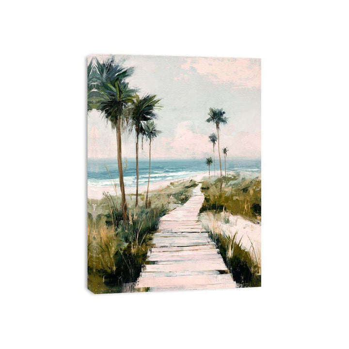 Boardwalk to Beach Painting