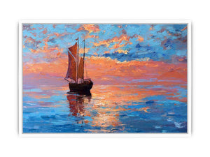 Vintage sailboat Framed Print