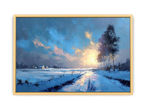 Frosted Horizon  Streched canvas