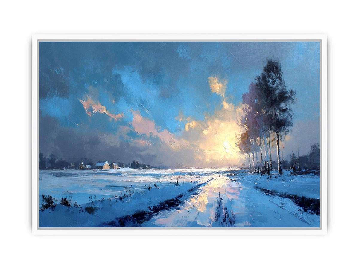 Frosted Horizon Framed Print