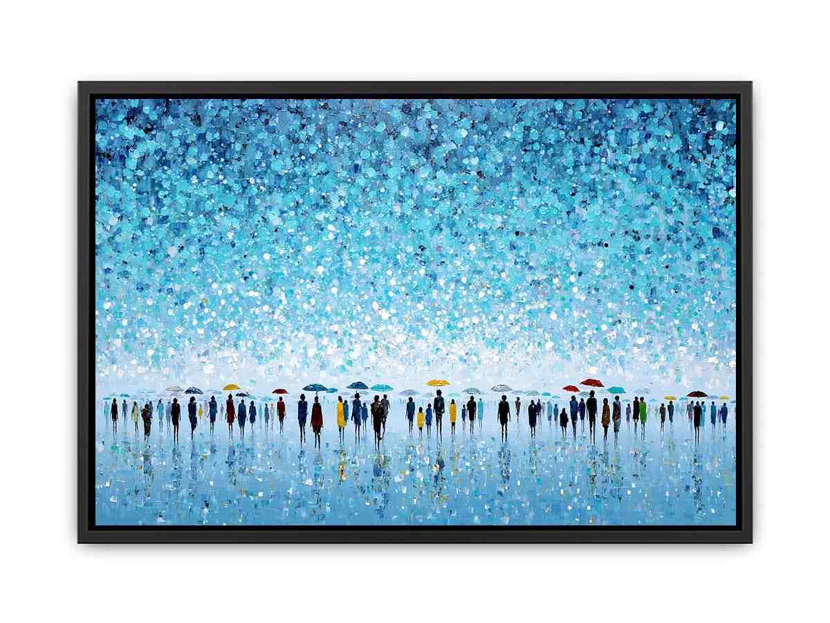 Abstract Umbrella Scene  Canvas Print