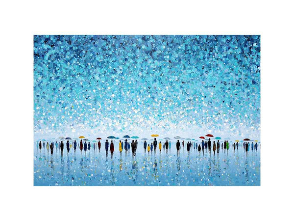 Abstract Umbrella Scene