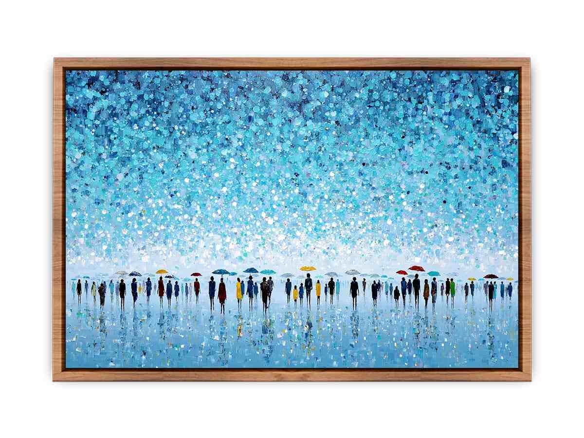 Abstract Umbrella Scene Poster