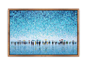 Abstract Umbrella Scene Poster