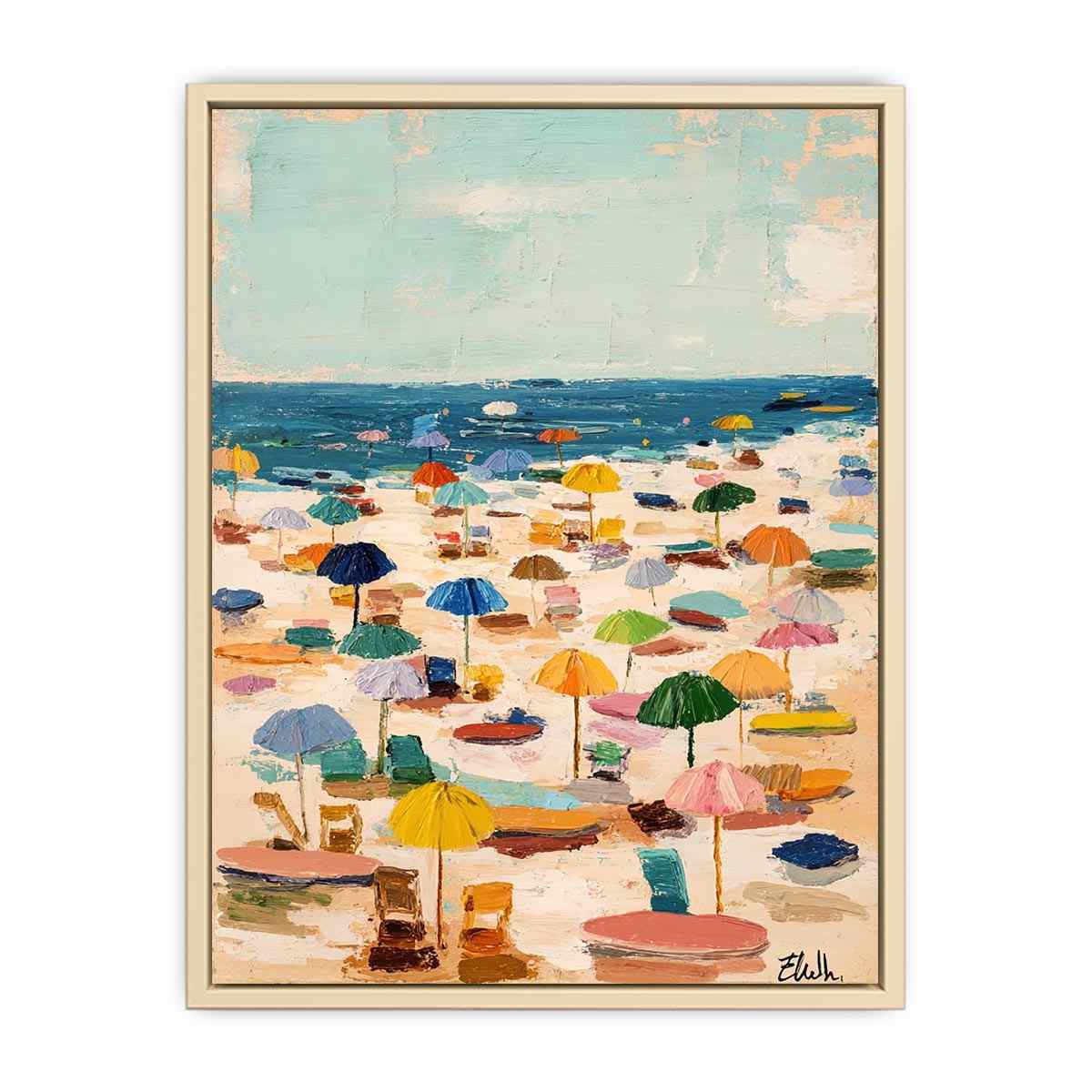 Colorful Umbrellas  Art Print