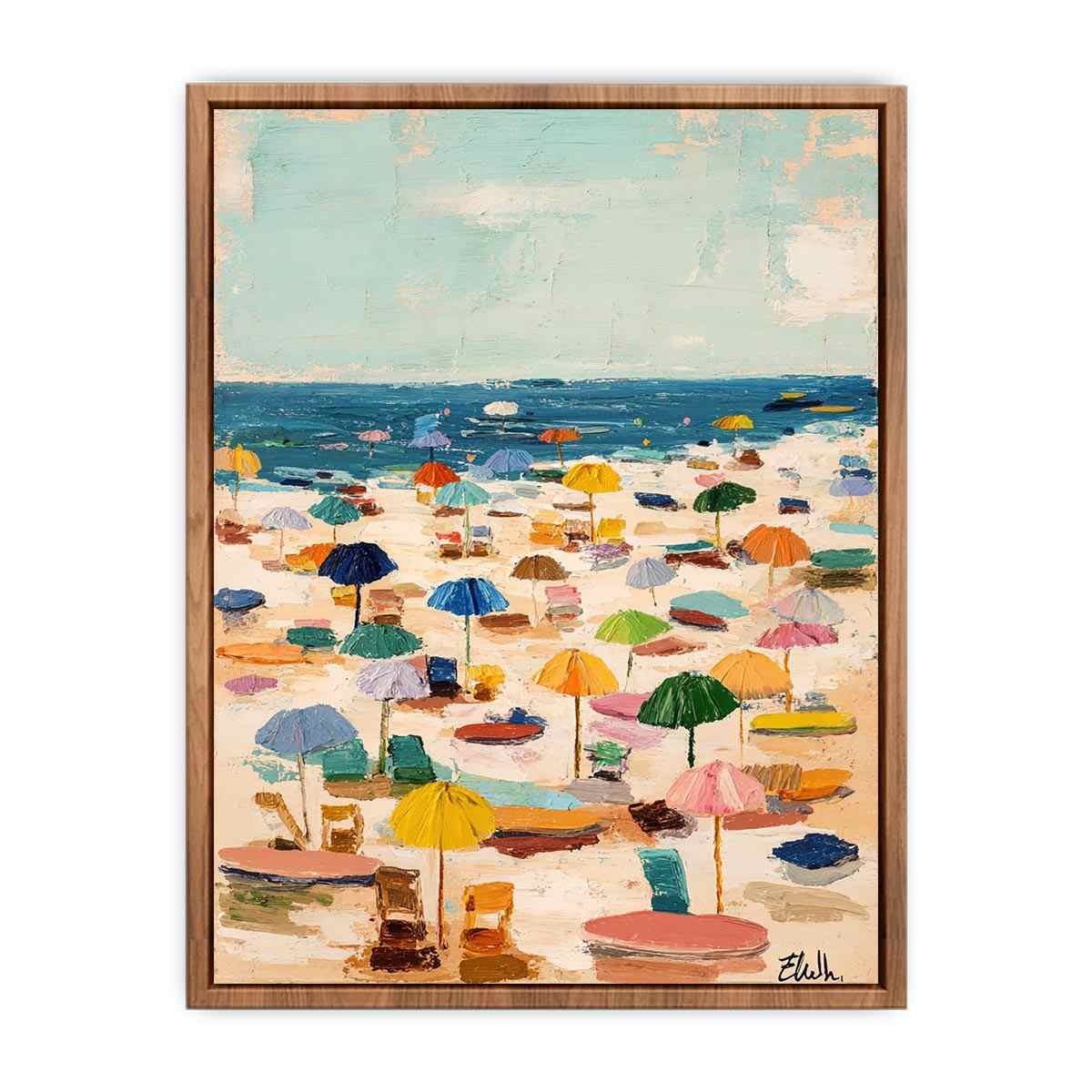 Colorful Umbrellas Poster