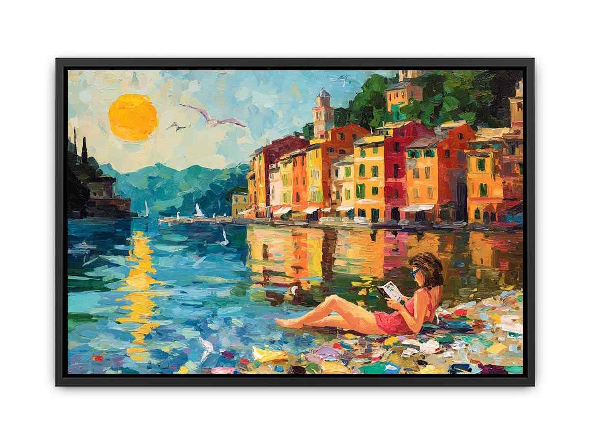 Beach Reading  Canvas Print