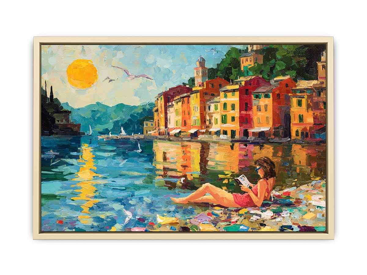 Beach Reading  Art Print
