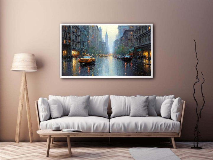 Classic NYC Taxi Painting