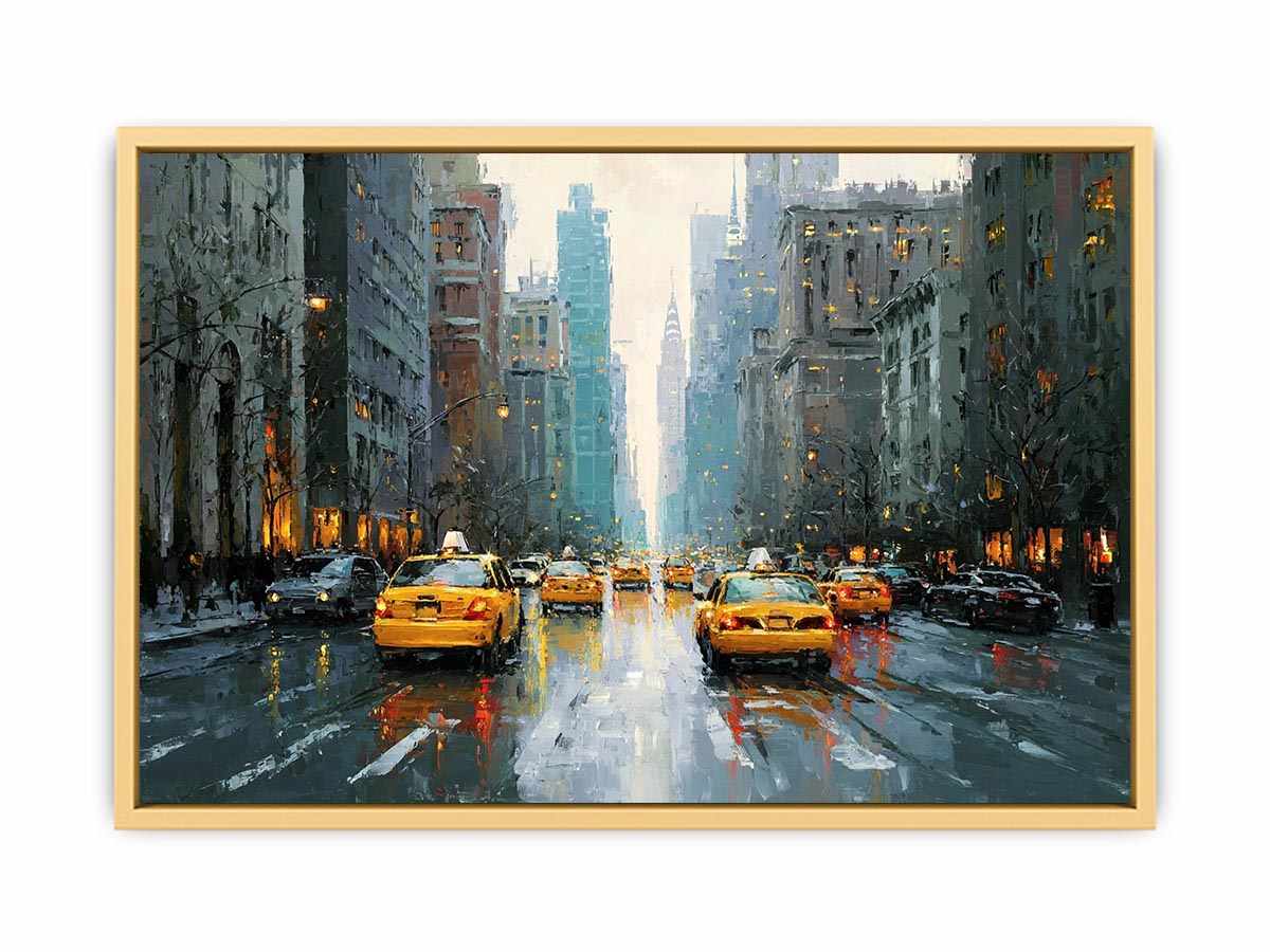 New York in Motion  Streched canvas