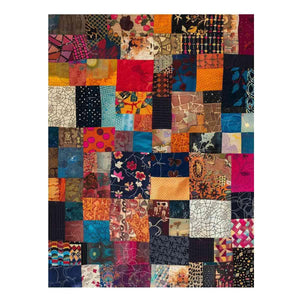 Red Brown Patchwork 