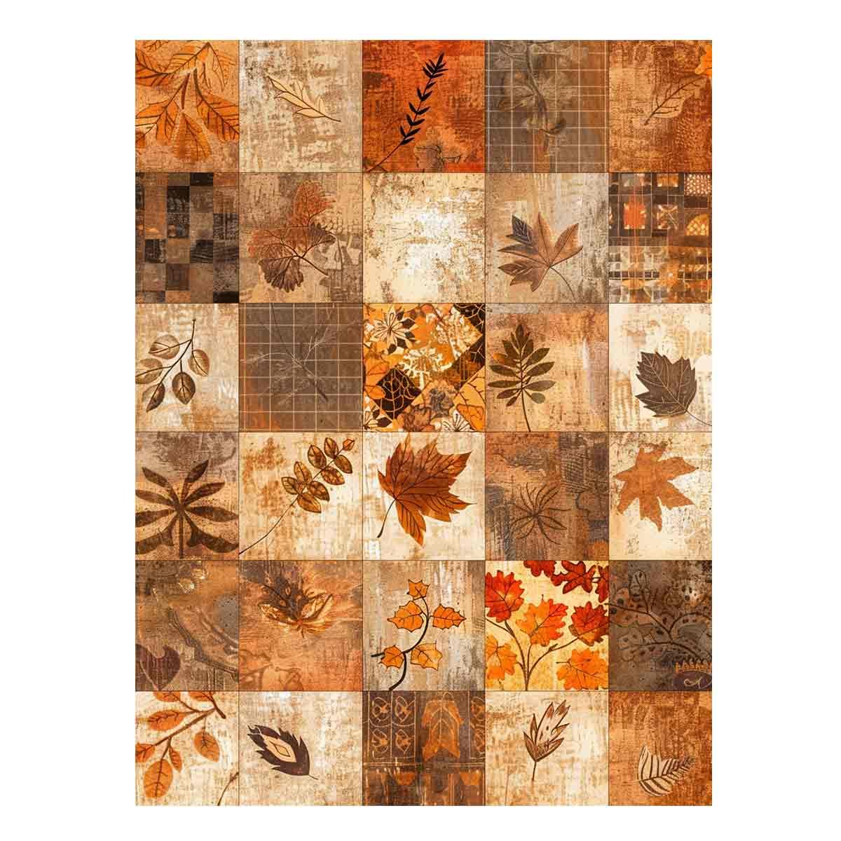 Brown Patchwork – Canvas Art Prints