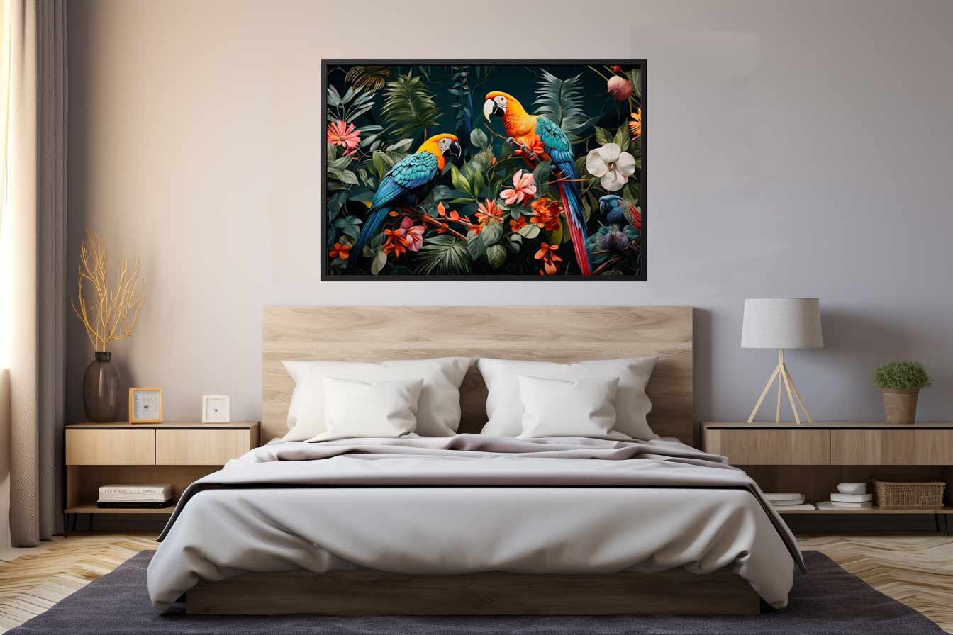 Tropical Birds Paradise Scene