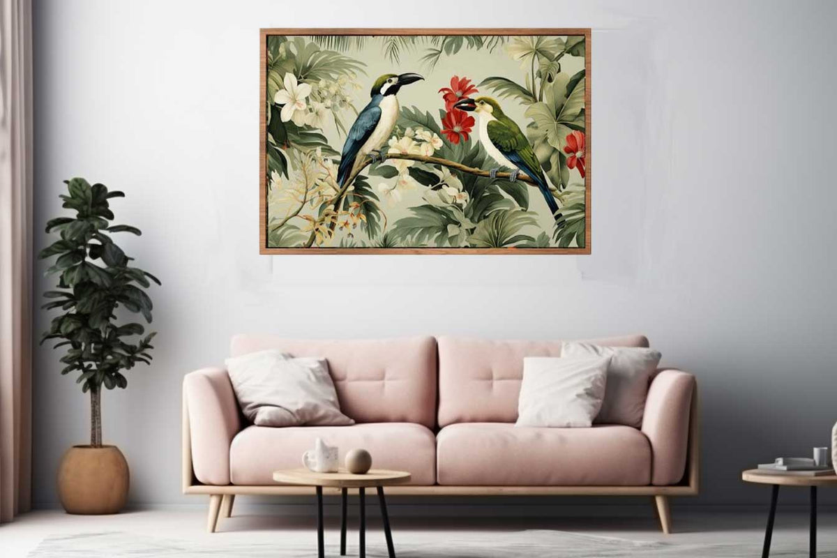 Lily Bird Tropical Wall