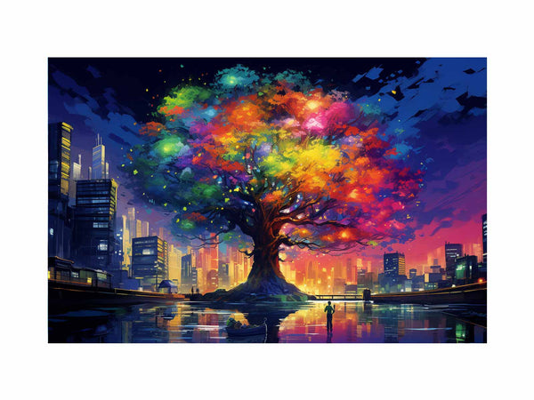 Rainbow Tree In New York  
