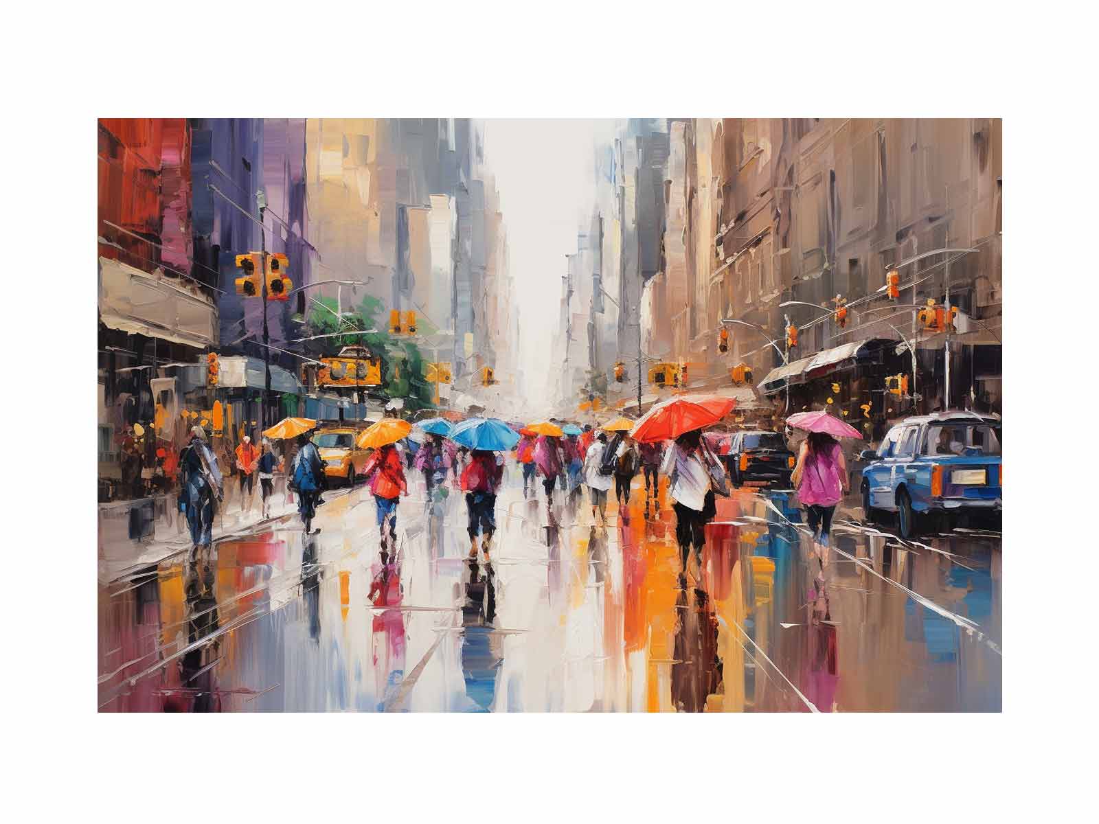 Umbrellas In New York  