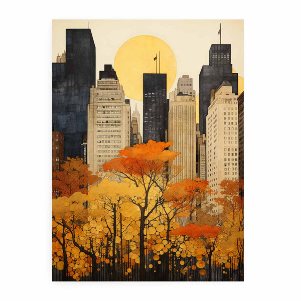 New York In Autumn  Poster