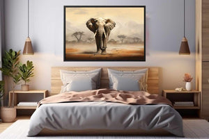 Majestic Elephant Savannah Presence
