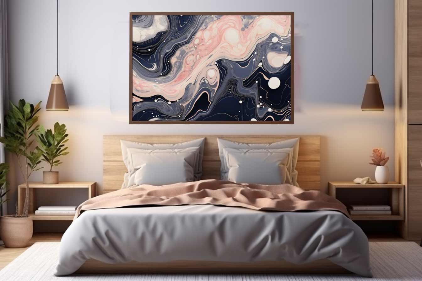 Pink Black Marble  