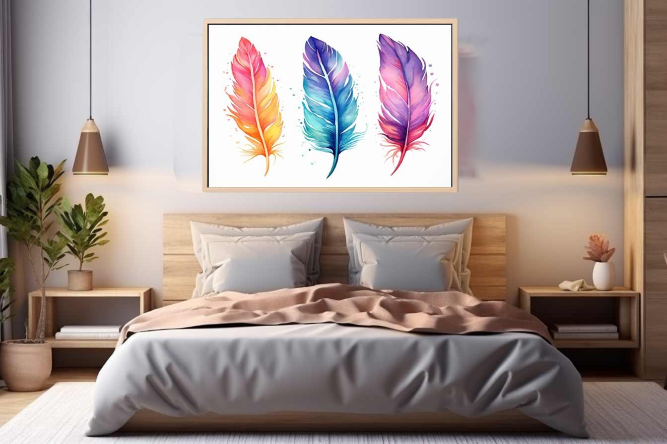 Colorfull Boho Feathers 