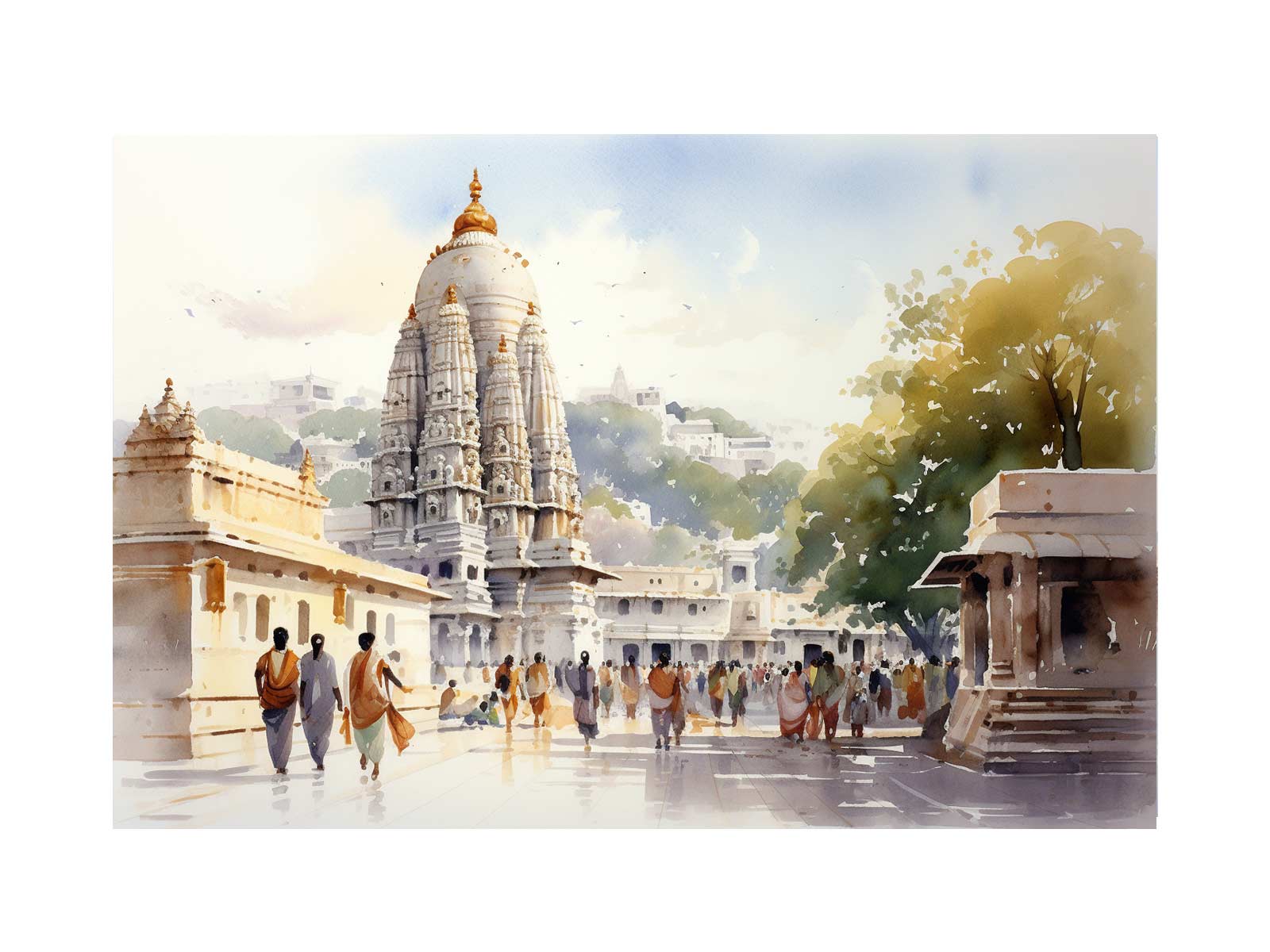 Sacred Tirupati Temple Glow