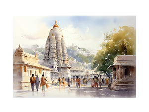 Sacred Tirupati Temple Glow