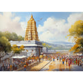 Tirupati Balaji Temple Painting – Sacred South Indian Tribute