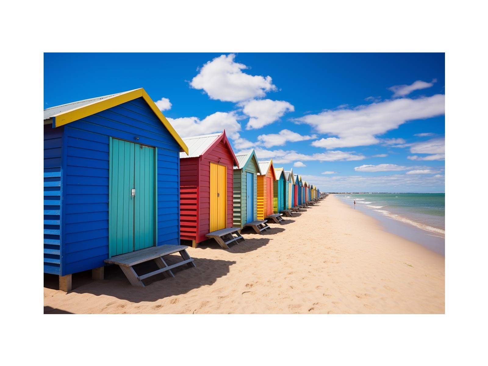 Beach Huts Melbourne Australia