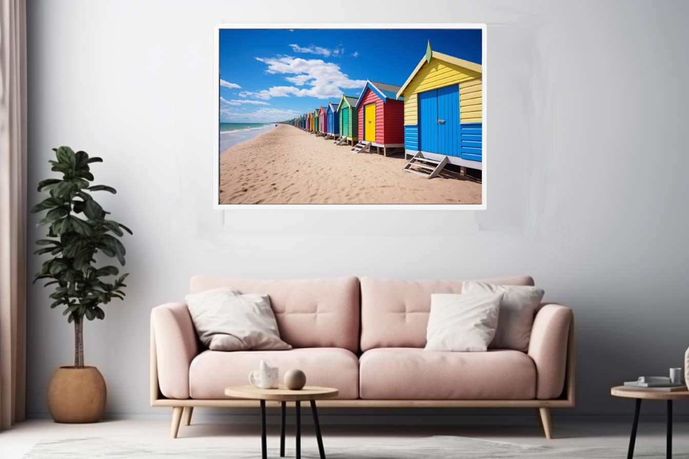 Row Of Beach Boxes 