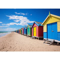 Row Of Beach Boxes 