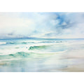 Watercolor Beach Art 