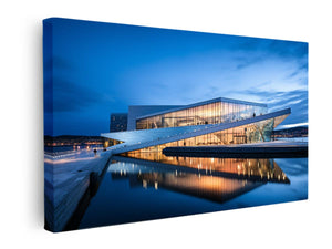 The Norwegian Opera House  canvas Print