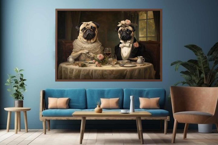 Painting Of Pugs 