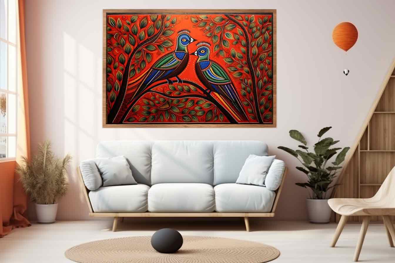 Madhubani Brids Couple Beautiful 