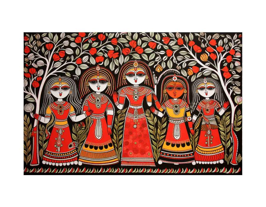 Madhubani  Painting Ar 32