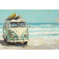 Kombi Van on beach