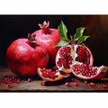 Ruby Harvest classic still life canvas art for dining room or kitchen decor.