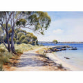 Isolated Beach Walk 