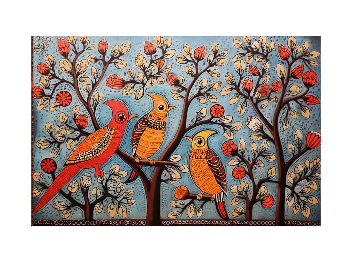 Madhubani Brids 