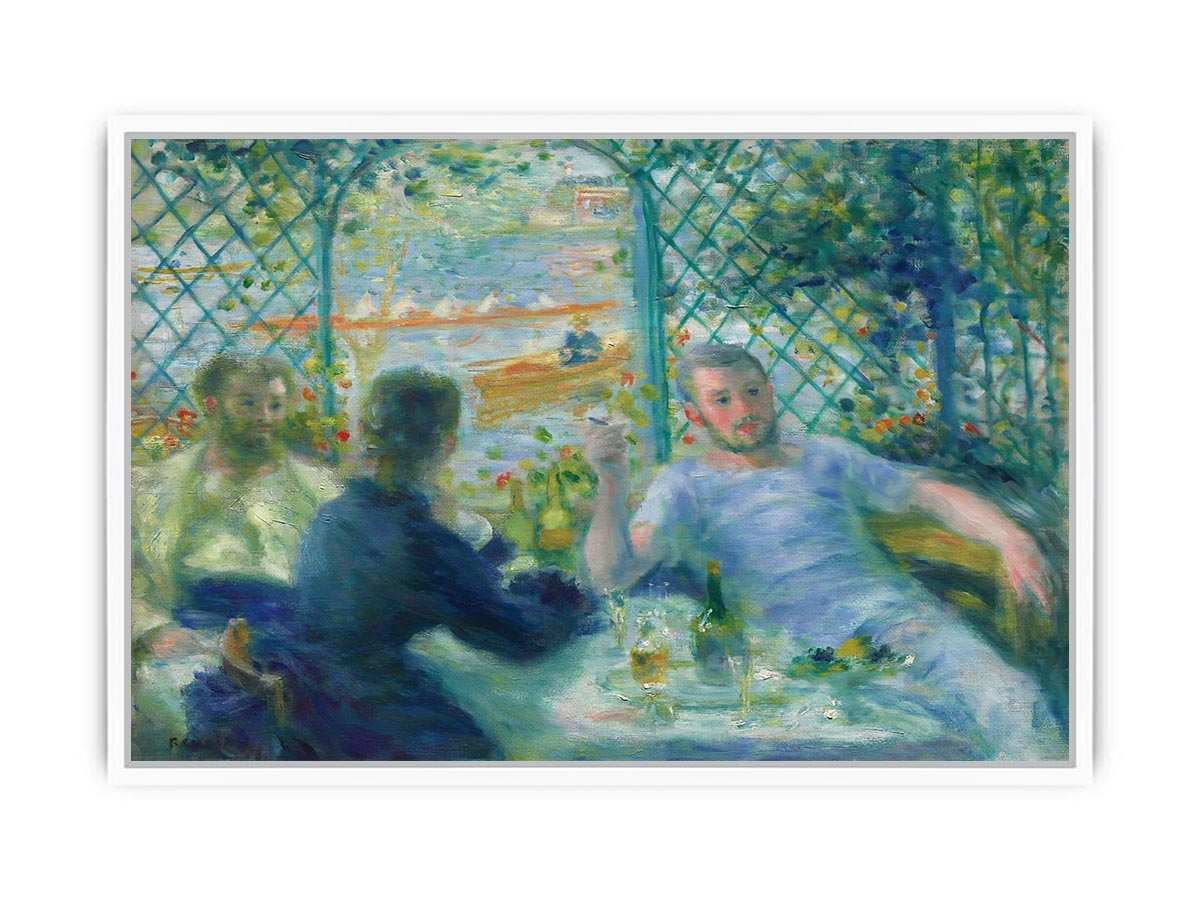 Lunch at the Restaurant Fournaise by Renoir Framed Print