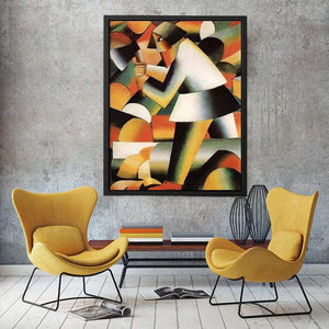 The Woodcutter by Kasimir Malevich   Painting